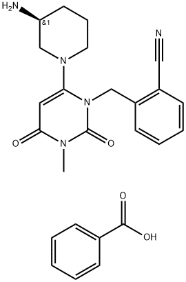 (S)-Alogliptin Benzoate Salt Struktur