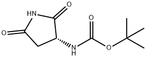 (R)-tert-butyl 2,5-dioxopyrrolidin-3-ylcarbamate Struktur