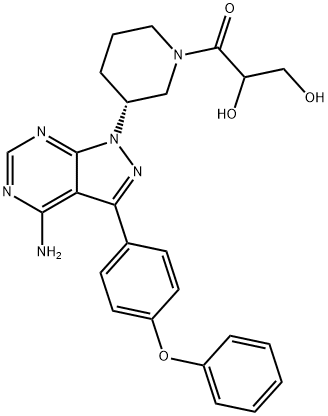 Dihydrodiol Ibrutinib Struktur