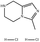 Imidazo[1,5-a]pyrazine, 5,6,7,8-tetrahydro-3-methyl-, hydrochloride (1:2) Struktur