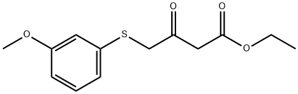 ethyl 4-(3-methoxyphenylthio)-3-oxobutanoate Struktur