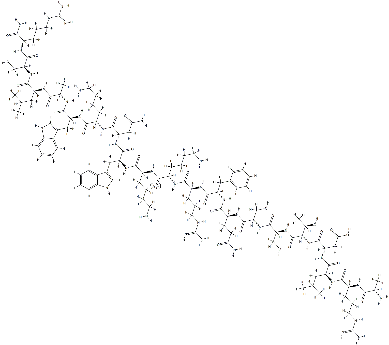 Proadrenomedullin (1-20) (rat) Struktur