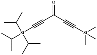 1-(triisopropylsilyl)-5-(triMethylsilyl)-1,4-dipentayne-3-one Struktur