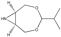 3,5-Dioxa-8-azabicyclo[5.1.0]octane,4-(1-methylethyl)-,(1alpha,4bta,7alpha)-(9CI) Struktur