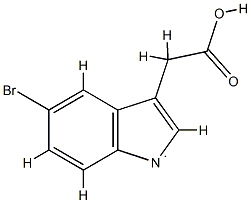 1H-Indol-1-yl,5-bromo-3-(carboxymethyl)-(9CI) Struktur