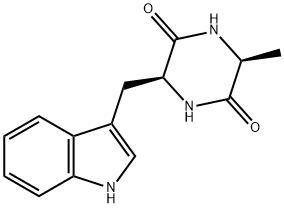 Cyclo(L-Trp-L-Ala-) Struktur