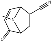 8-Azabicyclo[3.2.1]oct-3-ene-6-carbonitrile,8-methyl-2-oxo-(9CI) Struktur