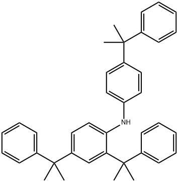 benzenamine, 2,4-bis(1-methyl-1-phenylethyl)-n-[4-(1-methyl-1-phenylethyl)pheny Struktur