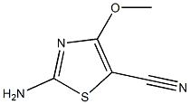 5-Thiazolecarbonitrile,2-amino-4-methoxy-(9CI) Struktur