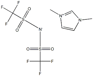 1,3-diMethyliMidazoliuM bis((trifluoroMethyl)sulfonyl)iMide Struktur