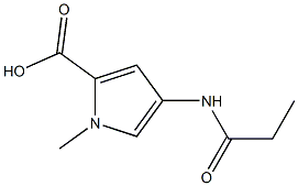 1H-Pyrrole-2-carboxylicacid,1-methyl-4-[(1-oxopropyl)amino]-(9CI) Struktur