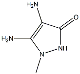 3H-Pyrazol-3-one,4,5-diamino-1,2-dihydro-1-methyl-(9CI) Struktur