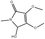 2H-Pyrrol-2-one,1,5-dihydro-5-hydroxy-3,4-dimethoxy-1-methyl-(9CI) Struktur