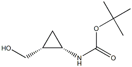 Carbamic acid, [2-(hydroxymethyl)cyclopropyl]-, 1,1-dimethylethyl ester, (1S- Struktur