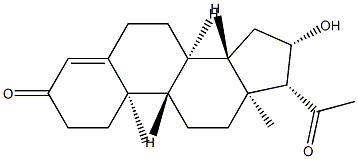 16β-Hydroxypregn-4-ene-3,20-dione Struktur