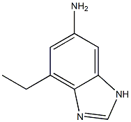 1H-Benzimidazol-5-amine,7-ethyl-(9CI) Struktur