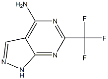 3-(trifluoromethyl)-2,4,8,9-tetrazabicyclo[4.3.0]nona-1,3,5,7-tetraen- 5-amine Struktur