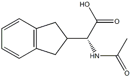 N-Ac-R-(2-Indanyl)glycine Struktur