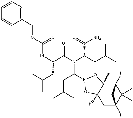 Z-Leu-Leu-BoroLeu-Pinanediol (MG261) Struktur