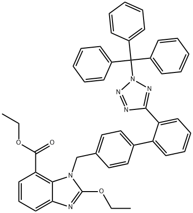 N-Trityl Candesartan Ethyl Ester Struktur