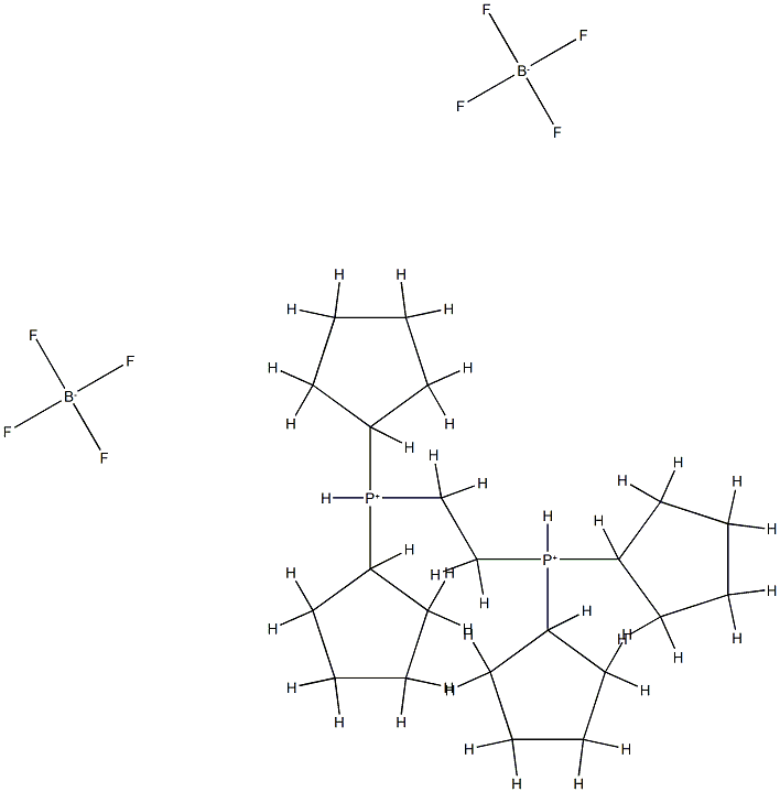 1,2-Bis(dicyclopentylphosphonium)ethane bis(tetrafluoroborate), min. 97% Struktur