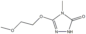 3H-1,2,4-Triazol-3-one,2,4-dihydro-5-(2-methoxyethoxy)-4-methyl-(9CI) Struktur