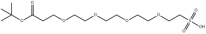 t-Butoxycarbonyl-PEG4-sulfonic acid Struktur