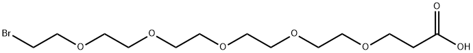 Br-PEG5-acid Struktur