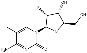 2'-Deoxy-2'-fluoro-5-methylcytidine Struktur