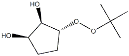 1,2-Cyclopentanediol,3-[(1,1-dimethylethyl)dioxy]-,(1-alpha-,2-alpha-,3-bta-)-(9CI) Struktur