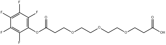 Acid-PEG3-PFP ester Struktur