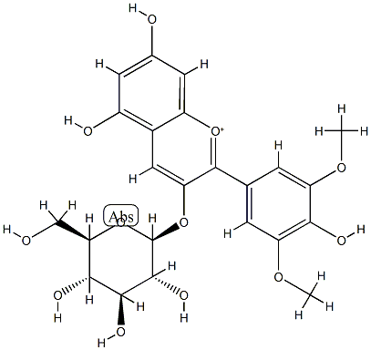 Malvidin 3-O-glucoside Struktur