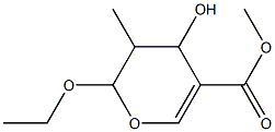 Pent-4-enopyranoside, ethyl 2,4-dideoxy-4-(methoxycarbonyl)-2-methyl- (9CI) Struktur