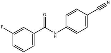 N-(4-cyanophenyl)-3-fluorobenzamide Struktur