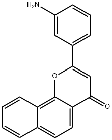 4H-Naphtho[1,2-b]pyran-4-one,2-(3-aminophenyl)-(9CI) Struktur