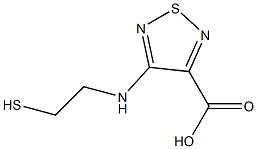 1,2,5-Thiadiazole-3-carboxylicacid,4-[(2-mercaptoethyl)amino]-(9CI) Struktur