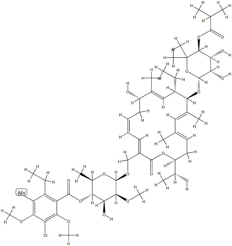 Di-Methylated FidaxoMicin Struktur