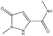 1H-Pyrazole-3-carboxamide,2,5-dihydro-N,1-dimethyl-5-oxo-(9CI) Struktur