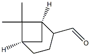 Bicyclo[3.1.1]heptane-2-carboxaldehyde, 6,6-dimethyl-, (1R,5R)-[partial]- (9CI) Struktur