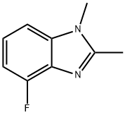 1H-Benzimidazole,4-fluoro-1,2-dimethyl-(9CI) Struktur