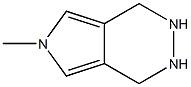 1H-Pyrrolo[3,4-d]pyridazine,2,3,4,6-tetrahydro-6-methyl-(9CI) Struktur