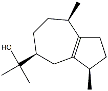 [3R,(+)]-1,2,3,4,5,6,7,8-Octahydro-α,α,3β,8β-tetramethyl-5β-azulenemethanol Struktur