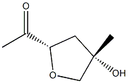 threo-2-Hexulose, 3,6-anhydro-1,4-dideoxy-5-C-methyl- (9CI) Struktur