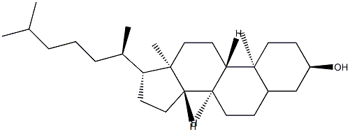 5Β-CHOLESTAN-3Α-OL Struktur