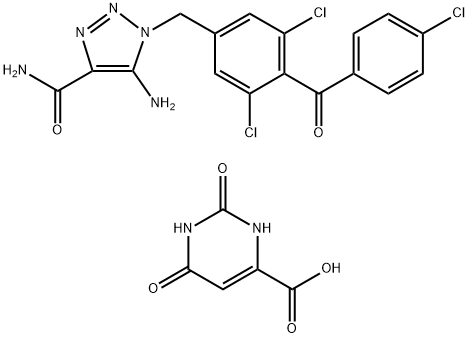 CARBOXYAMIDOTRIAZOLE OROTATE Struktur