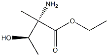 D-Isovaline, 3-hydroxy-, ethyl ester, (3S)-rel- (9CI) Struktur