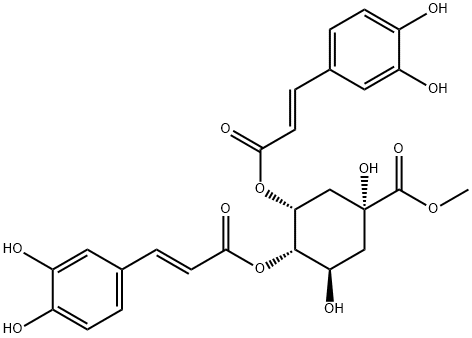 4,5-Di-O-caffeoylquinic acid methyl ester Structure