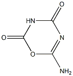 2H-1,3,5-Oxadiazine-2,4(3H)-dione,6-amino-(9CI) Struktur