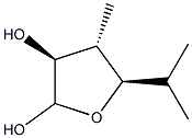 2,3-Furandiol,tetrahydro-4-methyl-5-(1-methylethyl)-,(3S,4S,5R)-[partial]-(9CI) Struktur