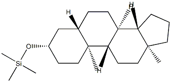 3β-(Trimethylsiloxy)-5α-androstane Struktur